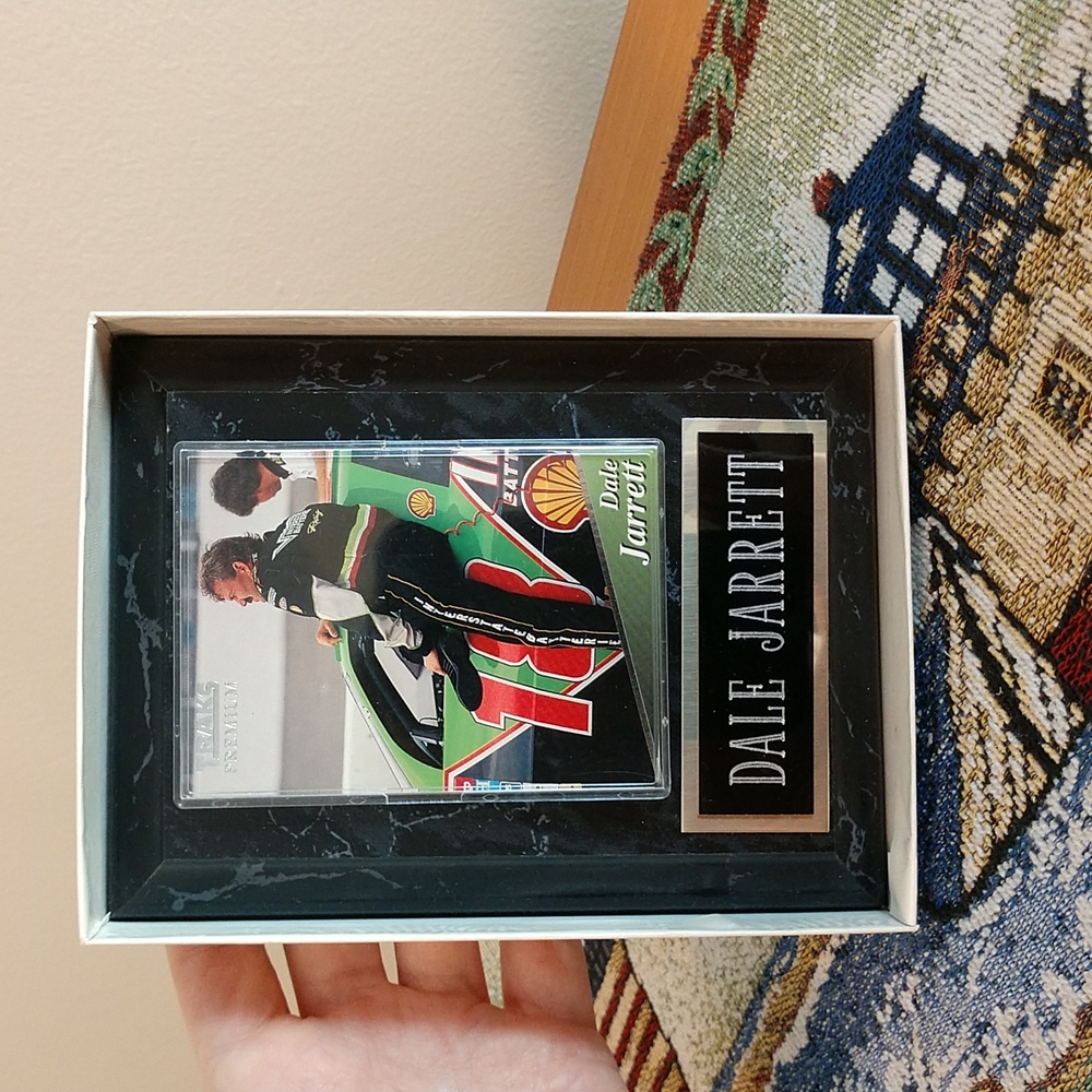 4.5" x 6" Dale Jarrett Interstate Batteries Plaque with Traks Premium Card